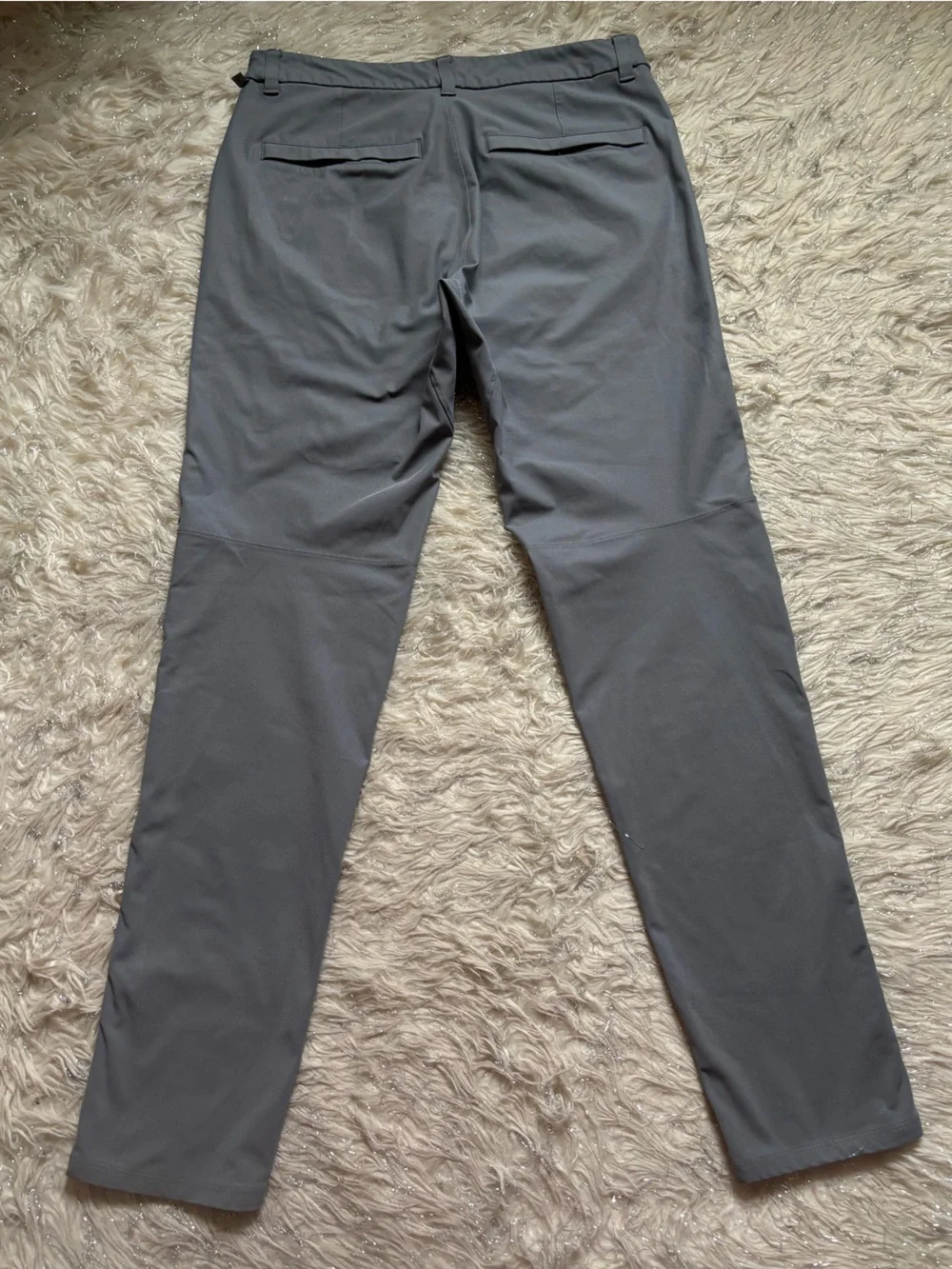 Lululemon Athletica Men's Gray Slim-Fit Stretch Warpstreme Pants Size 32